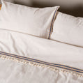 Linen Tile Lacy Duvet Cover & Pillow Set