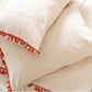 Linen Tile Lacy Duvet Cover & Pillow Set