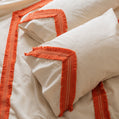 Linen Tile Lacy Duvet Cover & Pillow Set