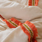 Linen Tile Lacy Duvet Cover & Pillow Set