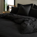 Cotton Linen Washed Duvet Cover & Pillow Set