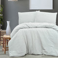 Linen Tile Lacy Duvet Cover & Pillow Set