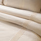 Linen Tile Lacy Duvet Cover & Pillow Set