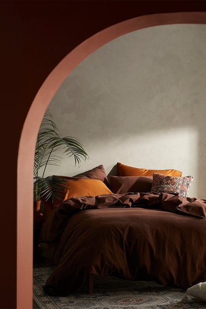 Cotton Linen Washed Duvet Cover & Pillow Set