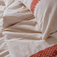 Pure Linen Lacy Duvet Cover & Pillow Set